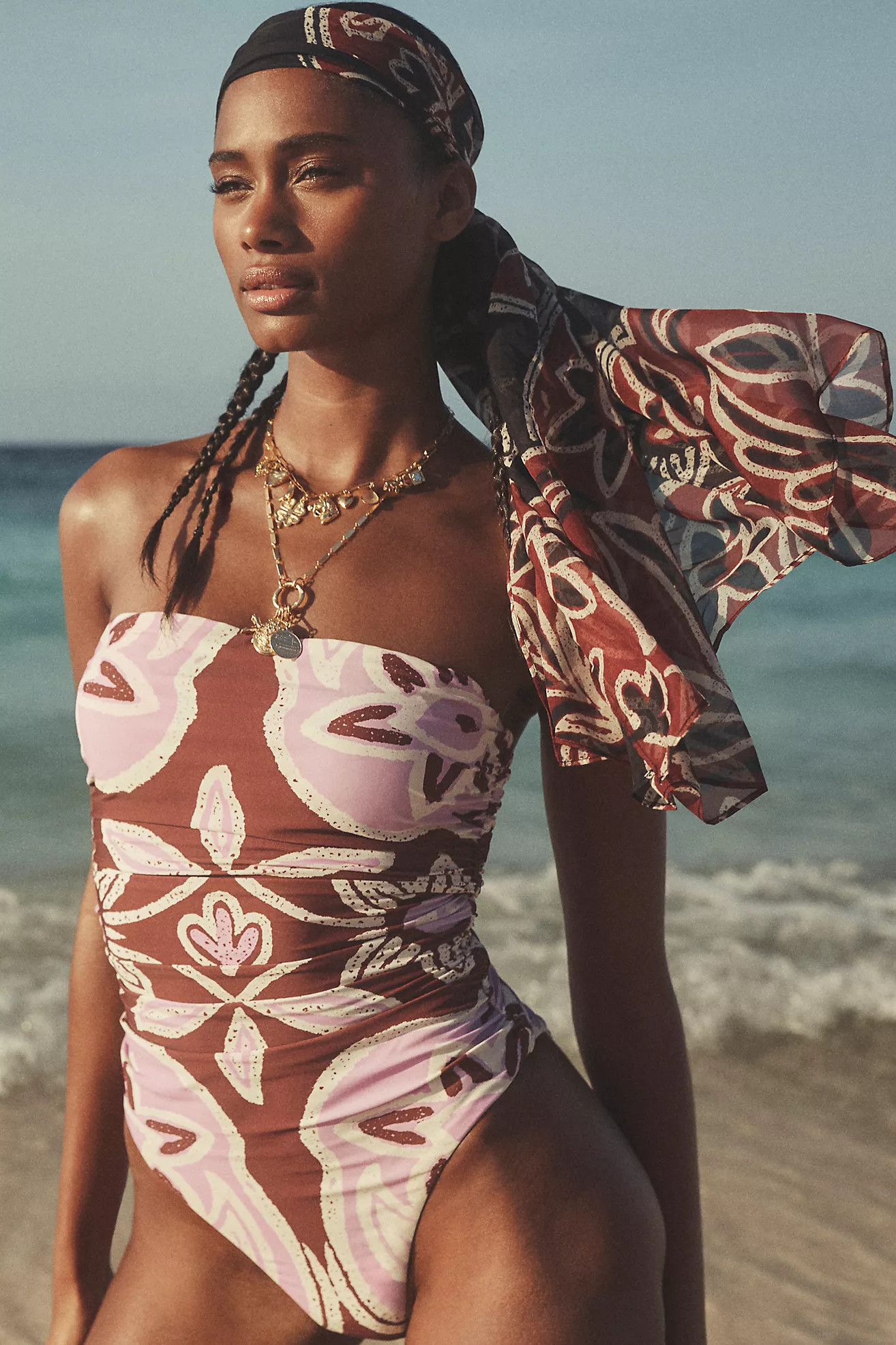 Celandine Jackson Side-Ruched One-Piece Swimsuit | Anthropologie (US)