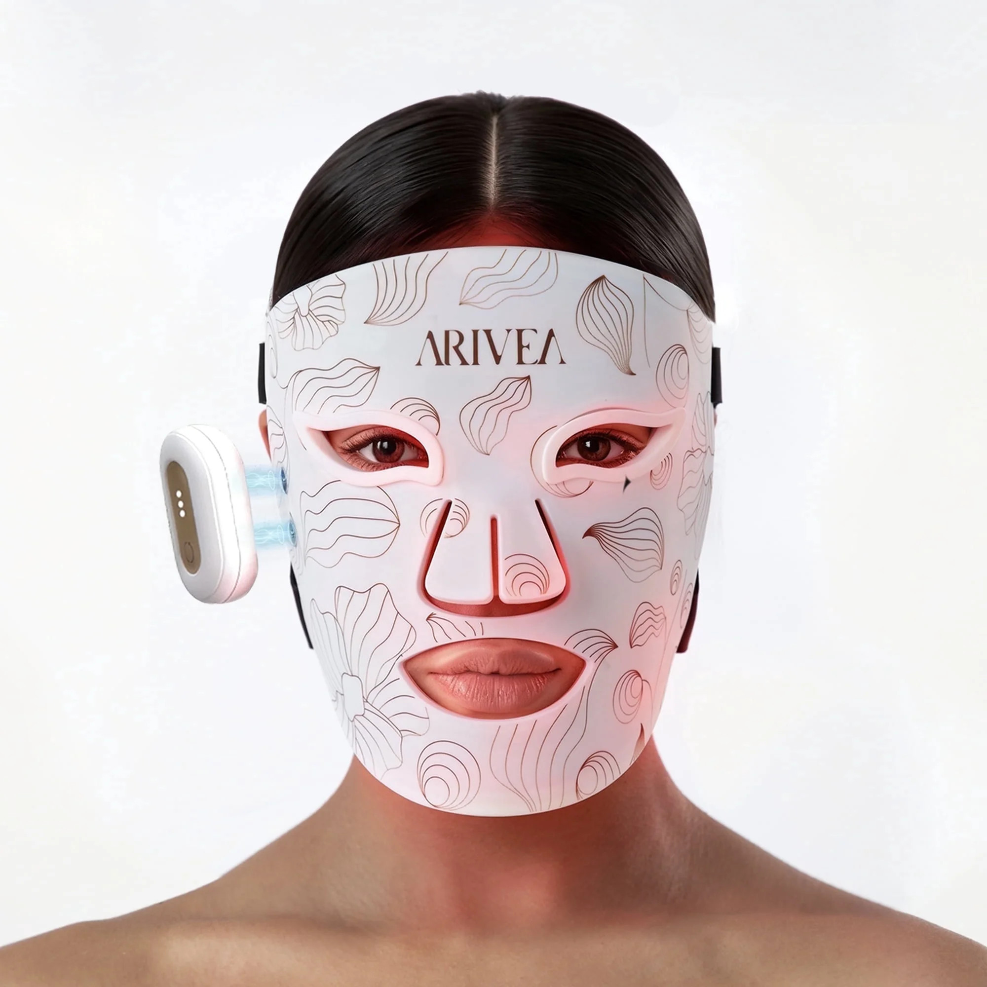 ARIVEA LED Red Light Therapy Face Mask, Wireless Rechargeable Red Light Therapy Device for Face, ... | Walmart (US)