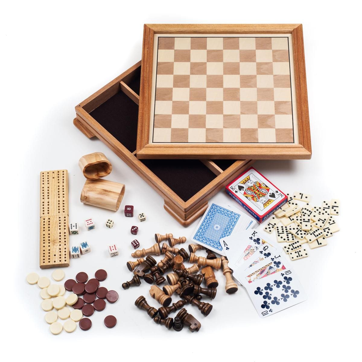 Deluxe 7-in-1 Game Set - Chess & Backgammon - 6498542 | HSN | HSN