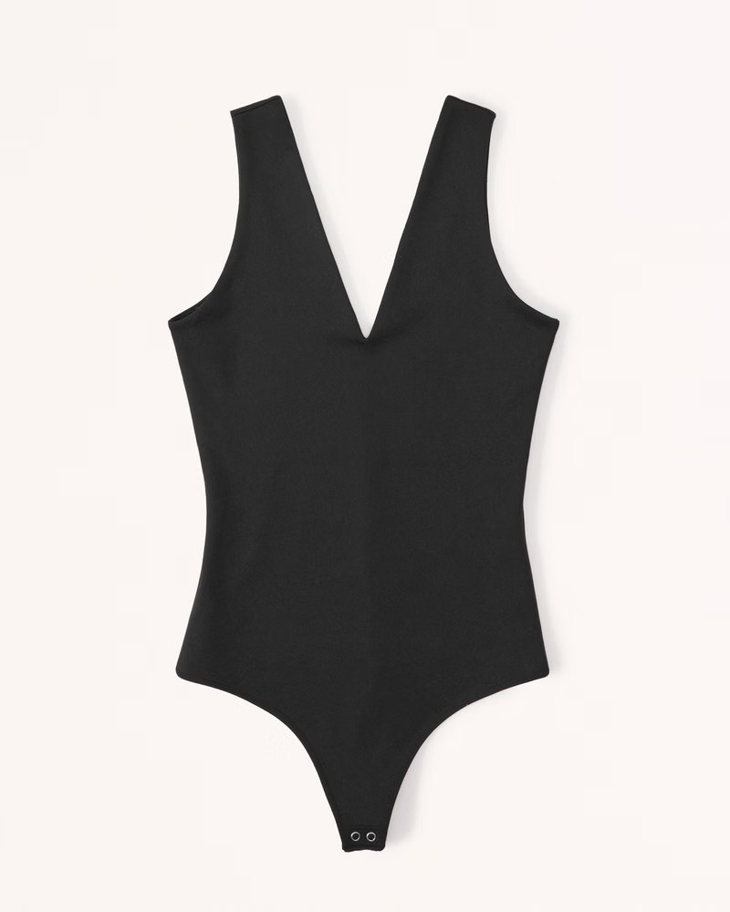 Seamless Fabric V-Neck Bodysuit | Abercrombie & Fitch (US)