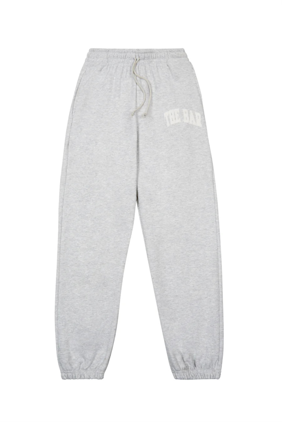 VARSITY SWEATPANTS LT HEATHER GREY / WHITE | The Bar