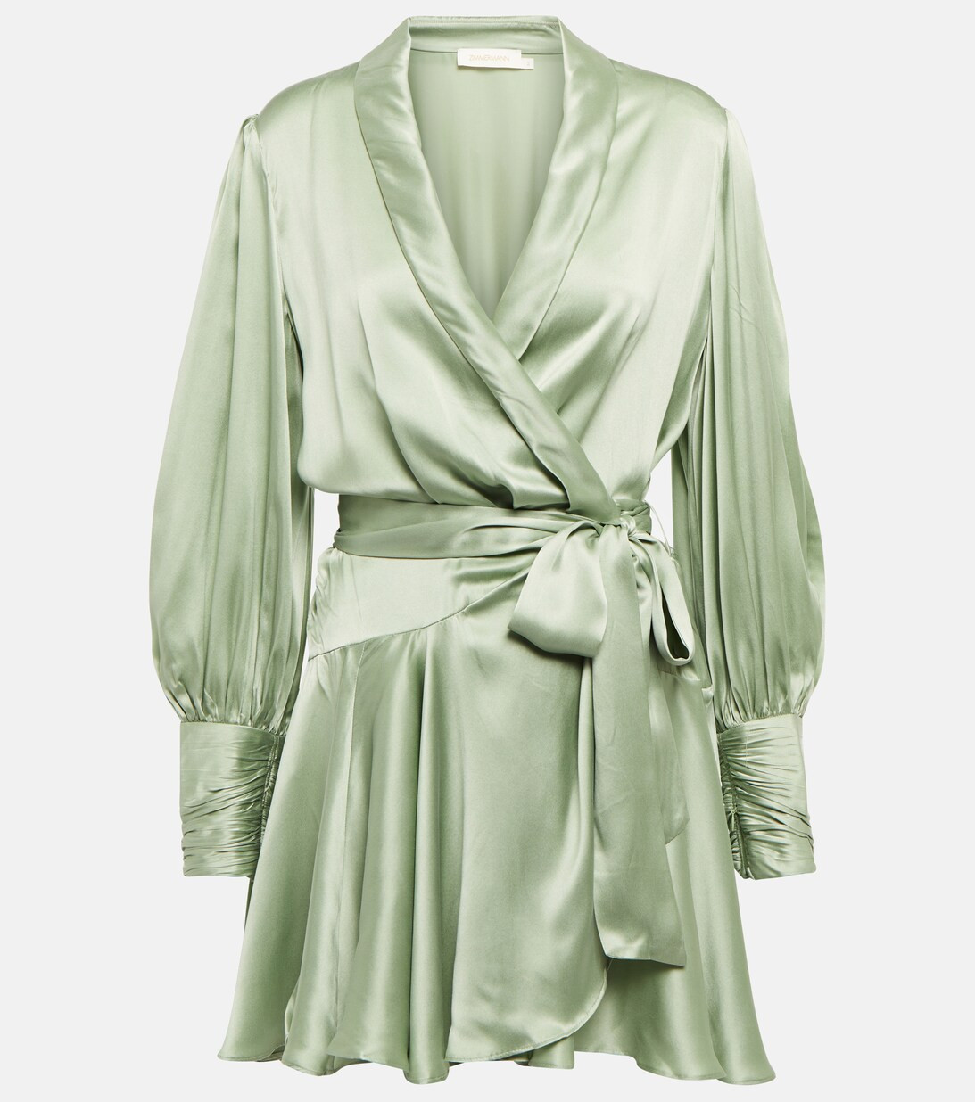 Silk satin minidress | Mytheresa (US/CA)