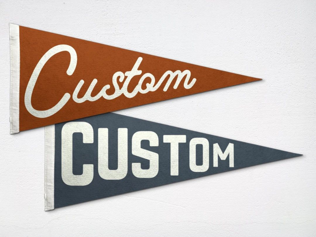 Custom Pennant | Felt Pennant Flag | Custom Flag | Nursery Decor | Custom Name Pennant | Vintage ... | Etsy (US)