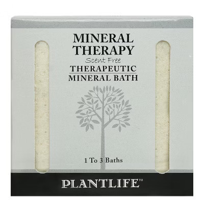 Scent Free Bath Salt Soak 3oz | Unscented Mineral Blend for Sensitive Skin & DIY Aromatherapy | Travel Size | Plantlife | Target