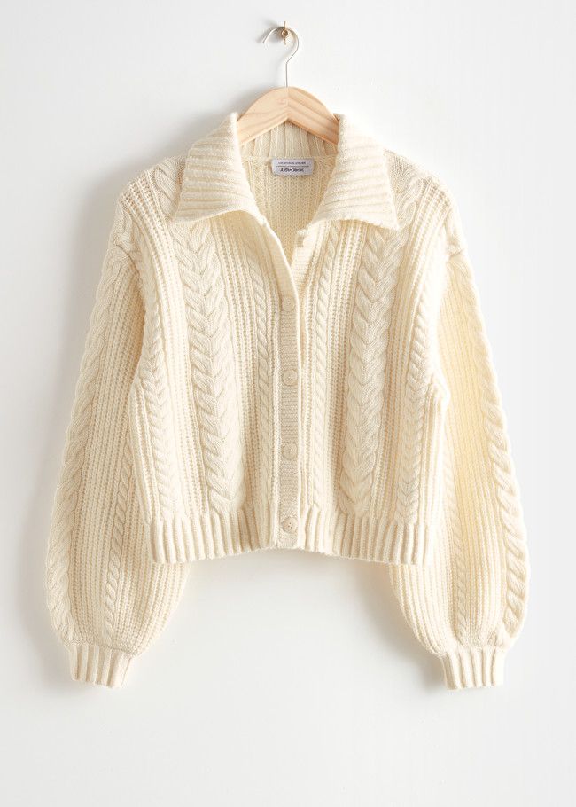 Collared Cable Knit Cardigan | & Other Stories (EU + UK)