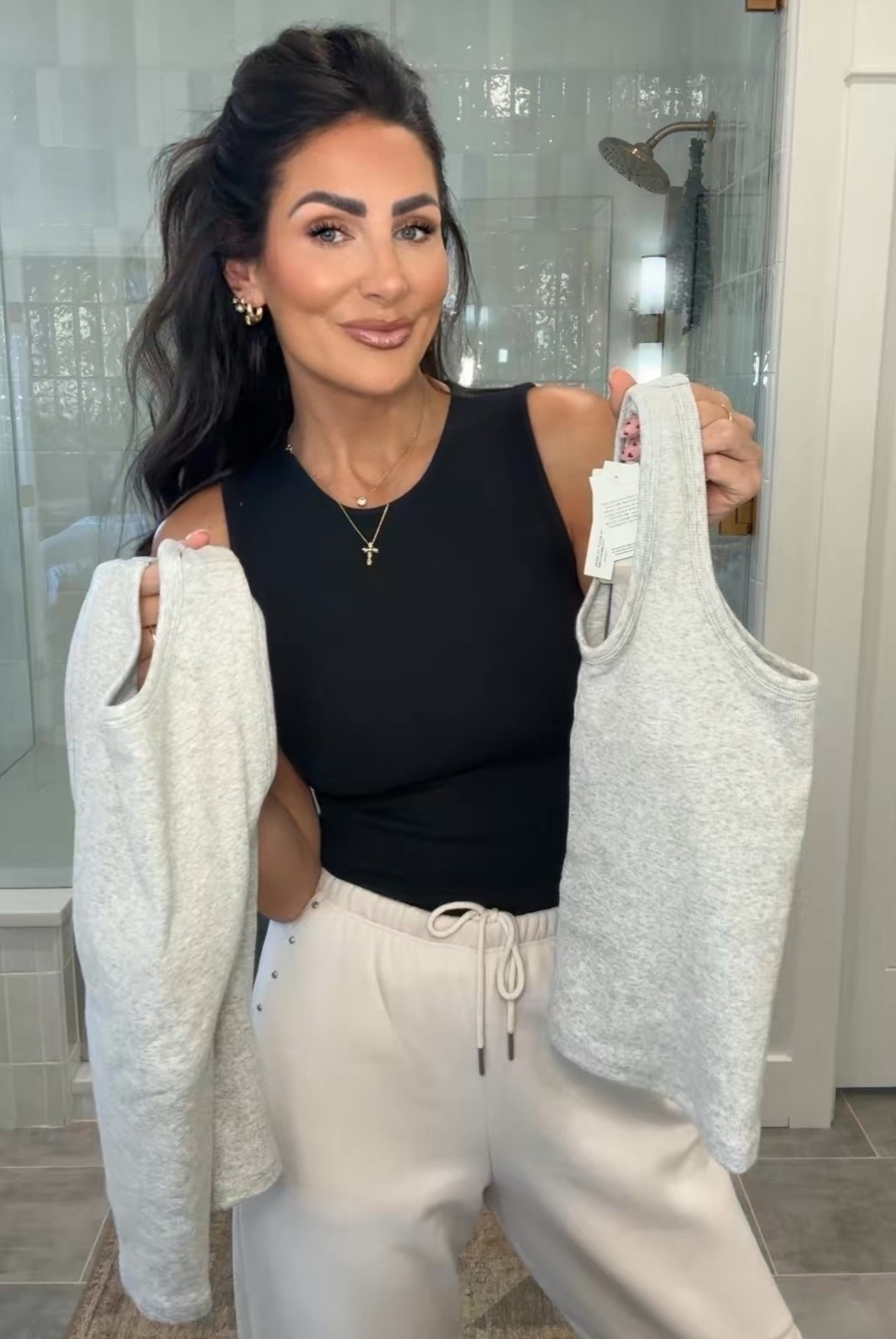 The best tanks with built in bra and padding.  In a small 

#LTKootd #LTKOver40