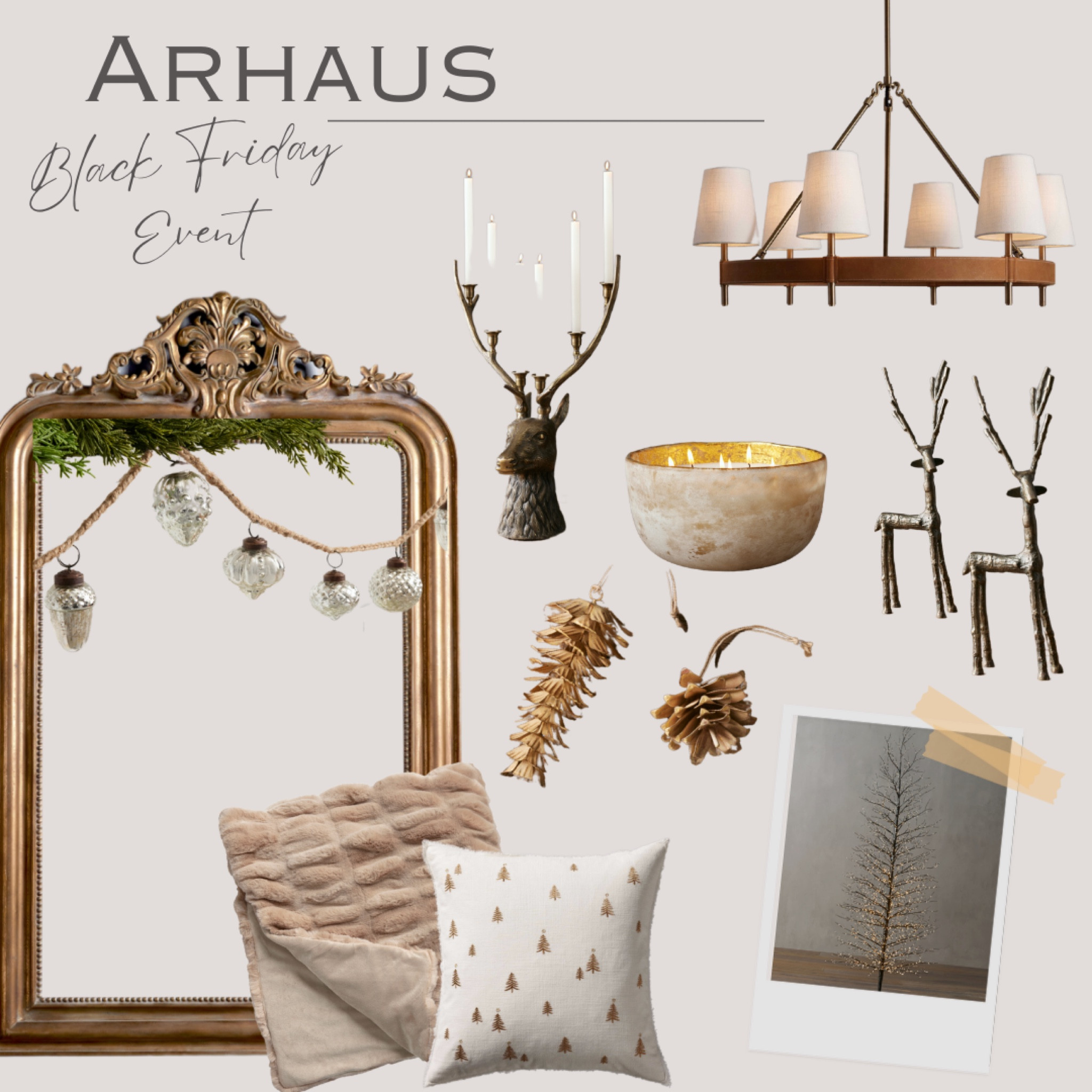 Arhaus Black Friday sale!! 

Floor mirror, brass mirror, faux fur throw blanket, throw pillow, Holiday pillow, candle, Reindeer decor, garland, faux tree, Christmas decor, antler taper candle holder, chandelier, ornaments, Holiday decor, home decor, Arhaus 

#LTKhome #LTKCyberWeek #LTKHoliday
