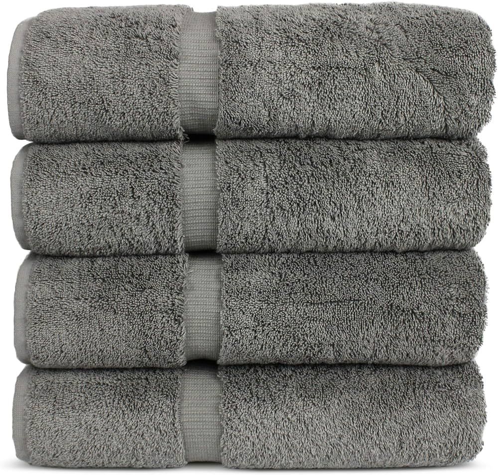 Chakir Turkish Linens | Hotel & Spa Quality 100% Cotton Premium Turkish Towels | Soft & Absorbent (4 | Amazon (US)