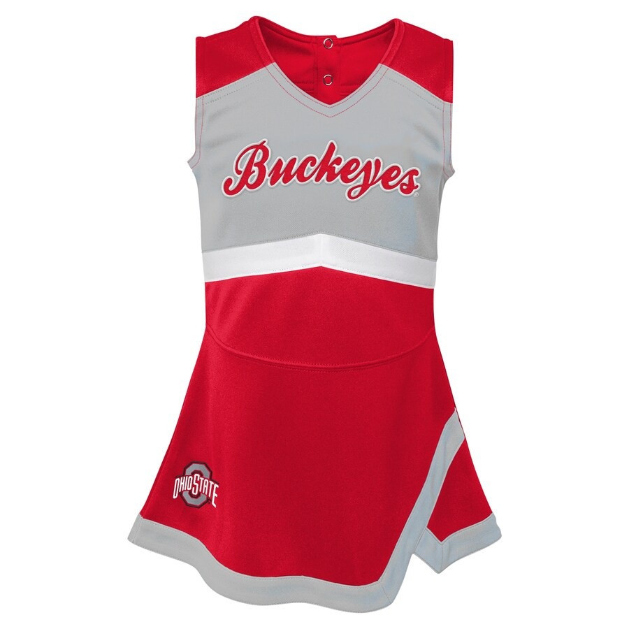 Ohio State Buckeyes Girls Youth Cheer Captain Jumper Dress - Scarlet | Fanatics