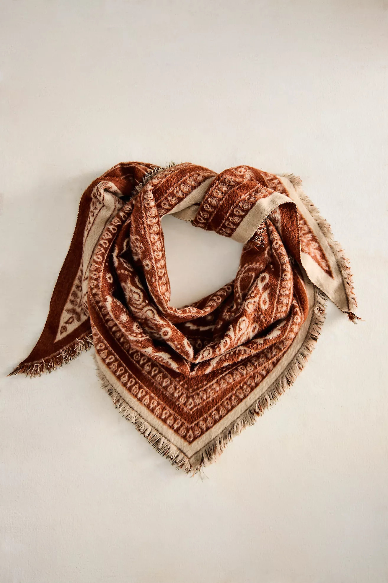 Cozy Paisley Triangle Scarf | Anthropologie (US)