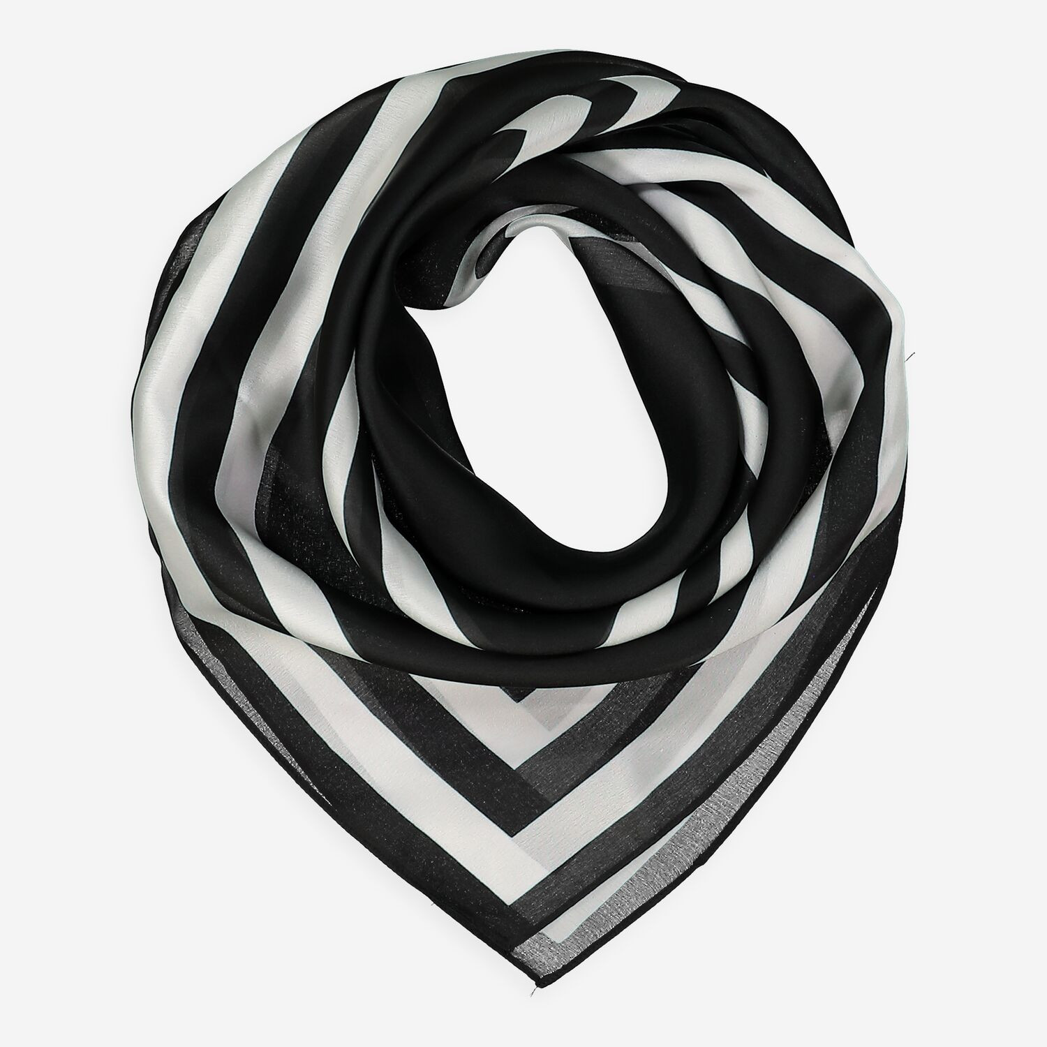 Black & White Stripe Scarf | TK Maxx