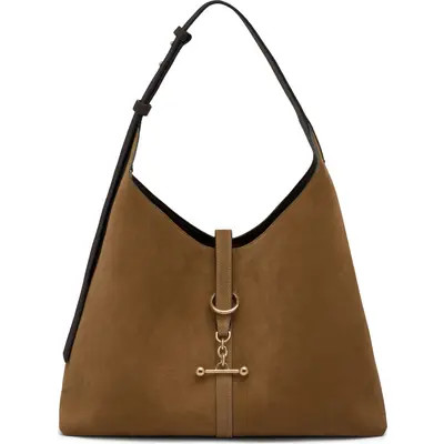 Strathberry Maxi Kite Hobo Bag in Toffee/espresso at Nordstrom | Nordstrom