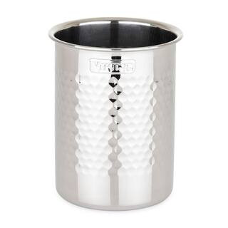 Hammered Stainless Steel Utensil Holder | The Home Depot