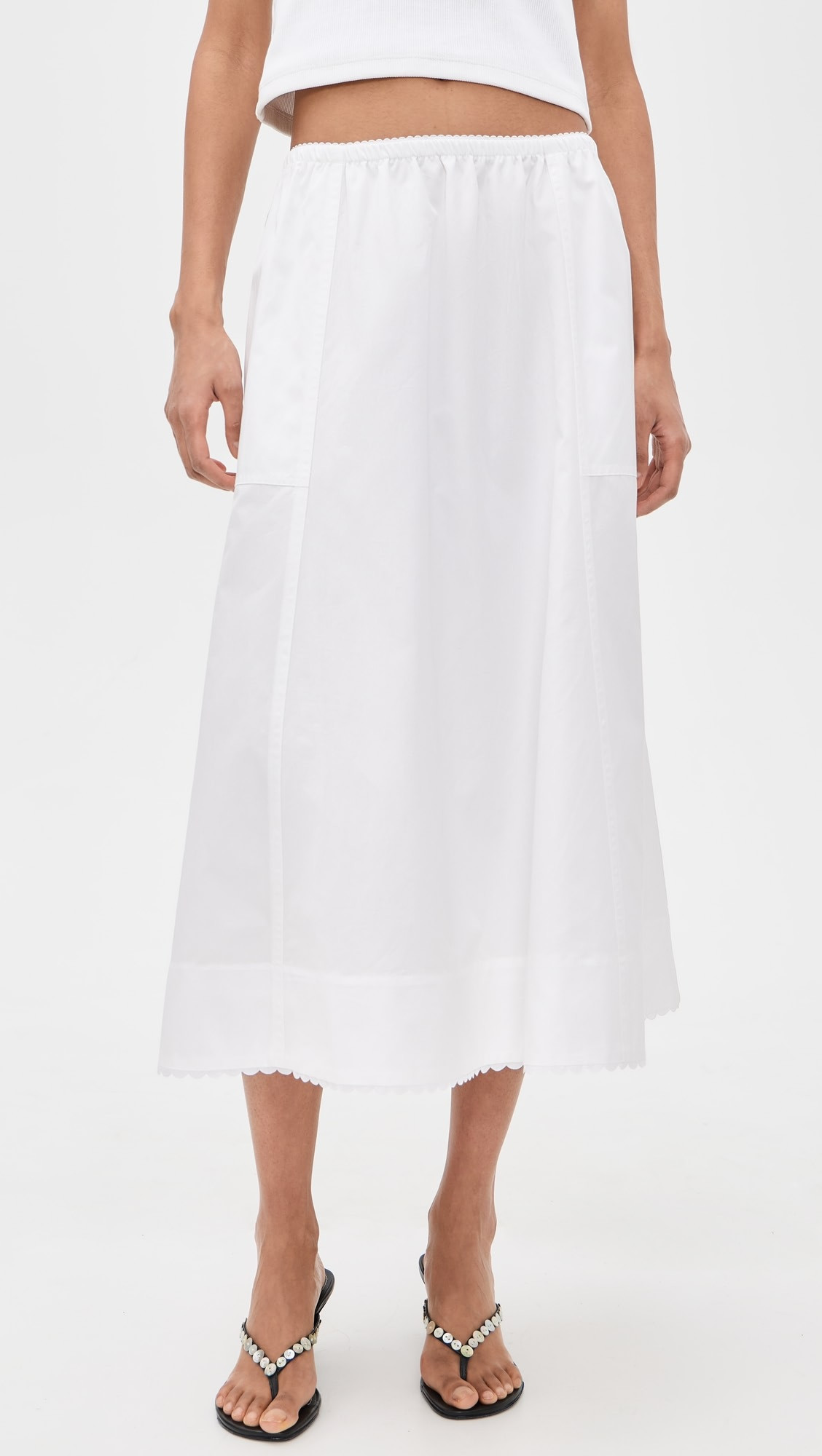 Scallop Detail Maxi Skirt | Shopbop