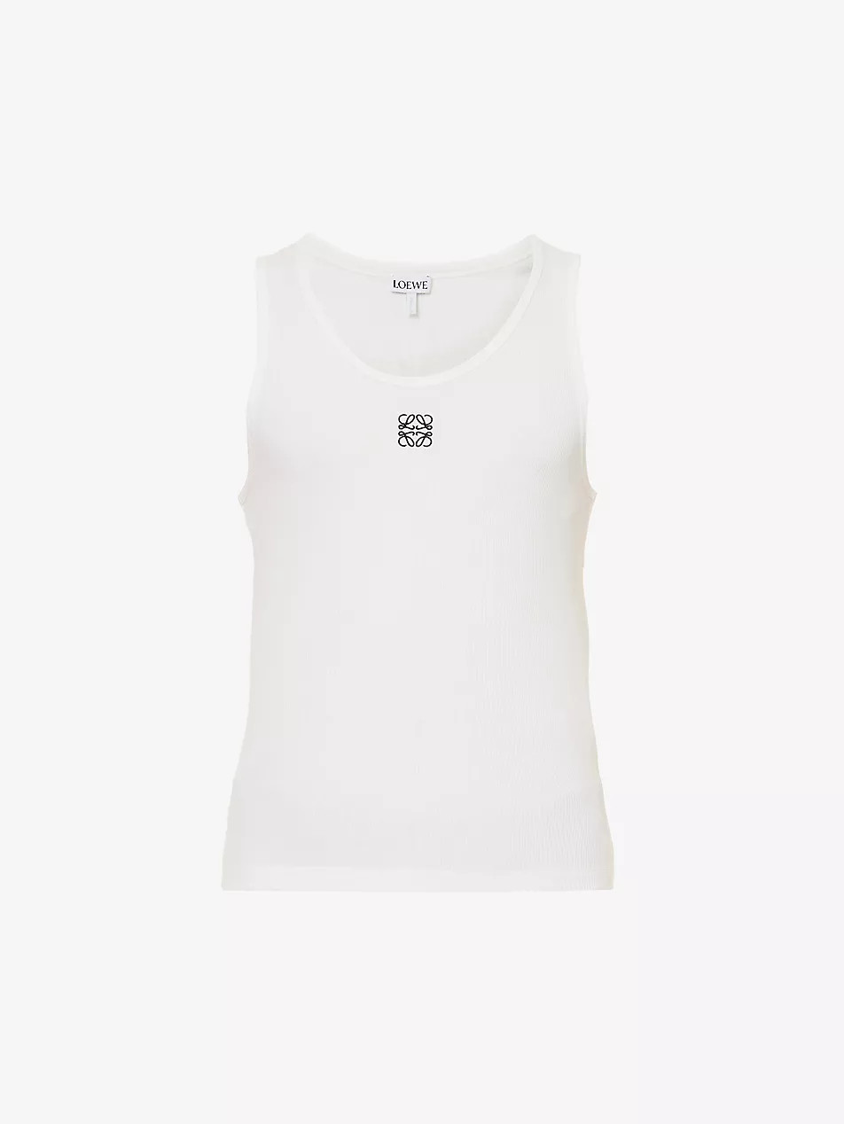 Brand-embroidered patch-pocket stretch-cotton top | Selfridges