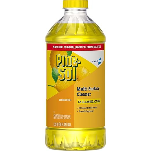 CloroxPro Pine-Sol Multi-Surface Cleaner, All Purpose Cleaner, Lemon Fresh, 40 Fluid Ounces (Pack... | Amazon (US)