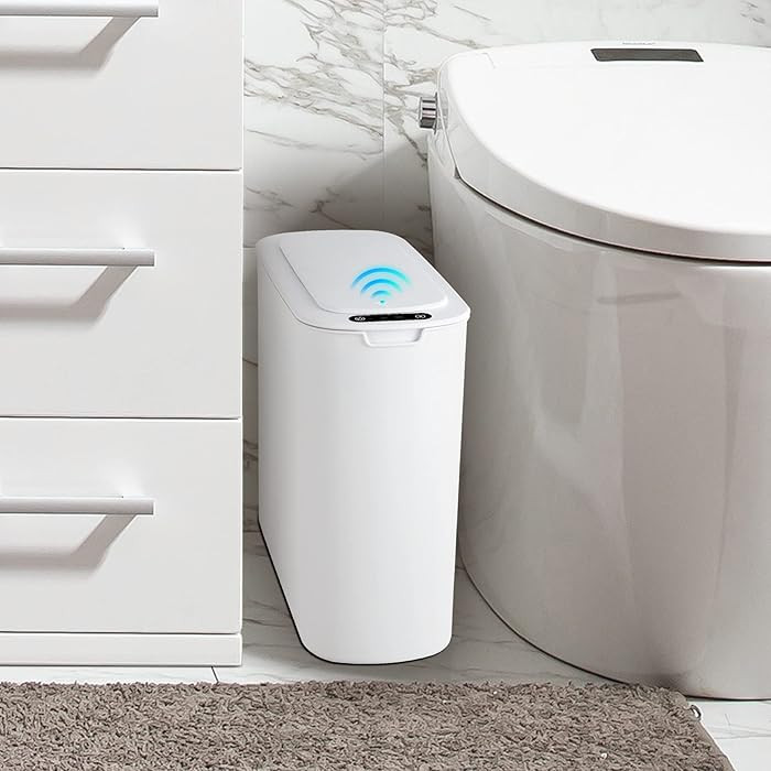 Cesun Automatic Motion Sensor Bathroom Trash Can with Lid, 2.6 Gallon Touchless Trash Bin, Smart ... | Amazon (US)