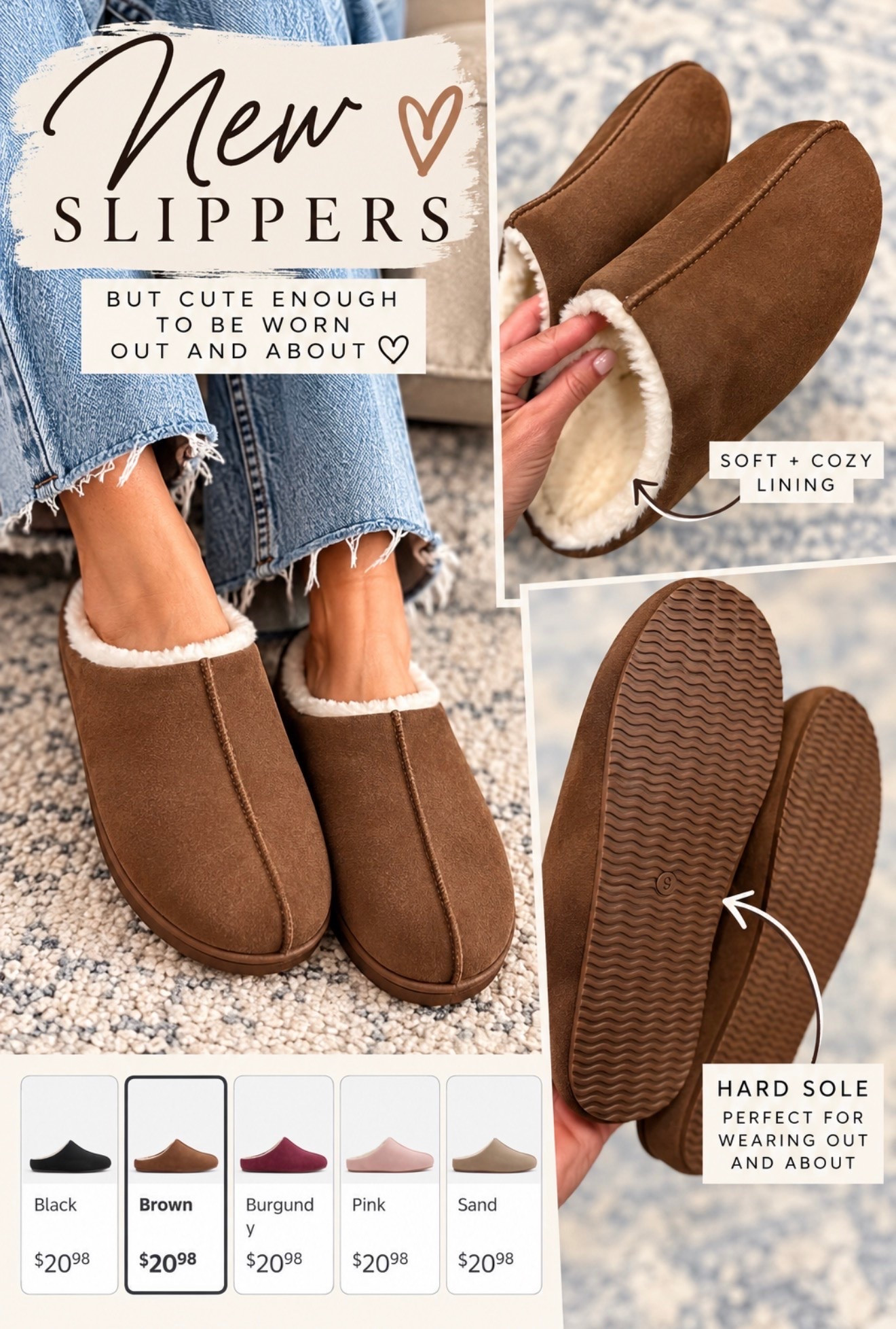 New Walmart slippers but I think I’ll be wearing them as normal mules. Cute and hard soles

#LTKSeasonal #LTKOver40
