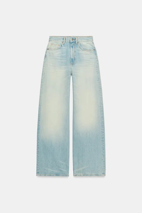 Model height: 178 cmHIGH-WAIST - EXTRA WIDE-LEGHigh-waisted, five-pocket jeans. Featuring an extr... | Zara IT