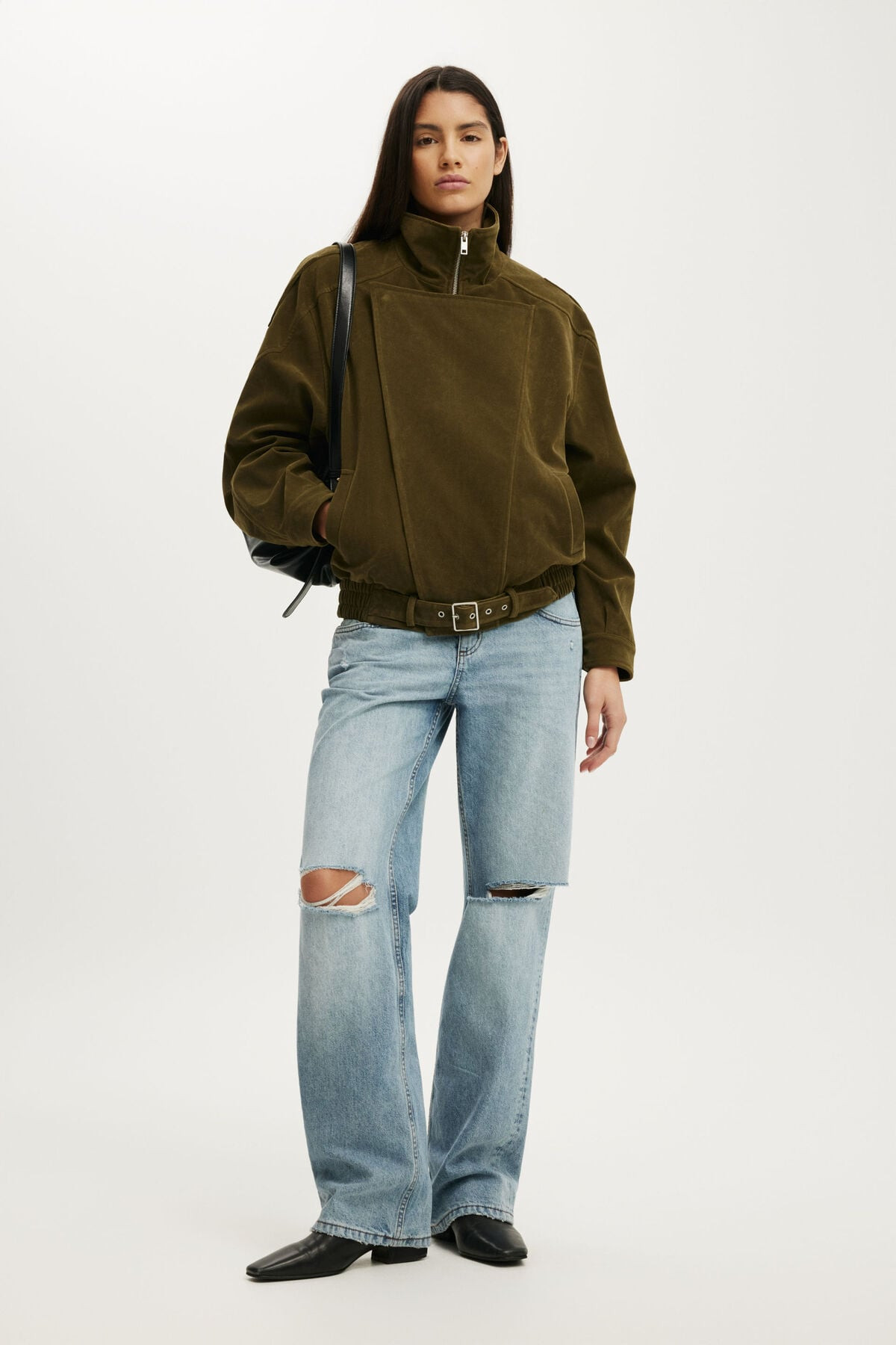 Cove Faux Suede Biker Jacket | Cotton On (ANZ)