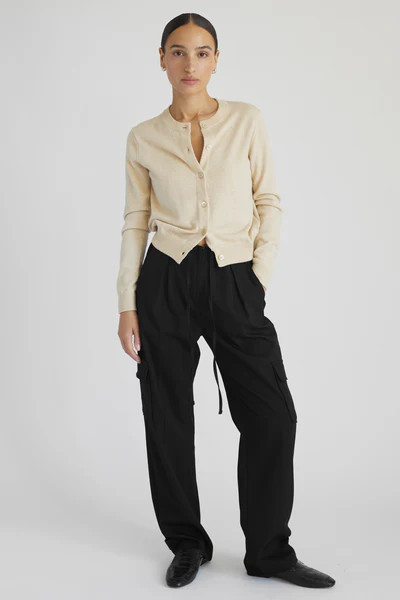 Classic Crew Wool Cardigan | Almina Concept