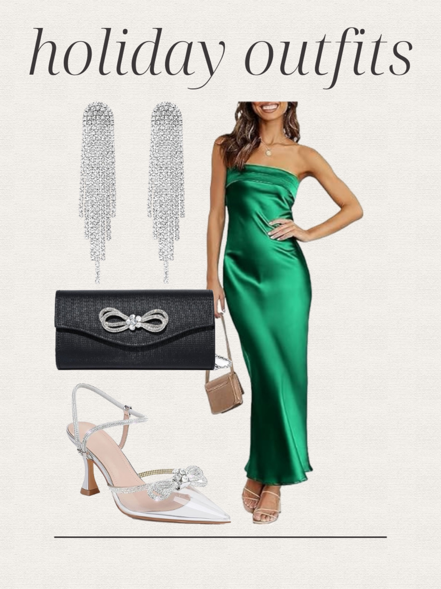 Daily Amazon finds, holiday dresses, under $50, maxi dress, green dress, black evening bag, clutch, rhinestone earrings, silver heels, Christmas dress, Christmas outfit, Holiday outfit, Amazon fashion, Amazon dress

#LTKstyletip #LTKfindsunder50 #LTKHoliday