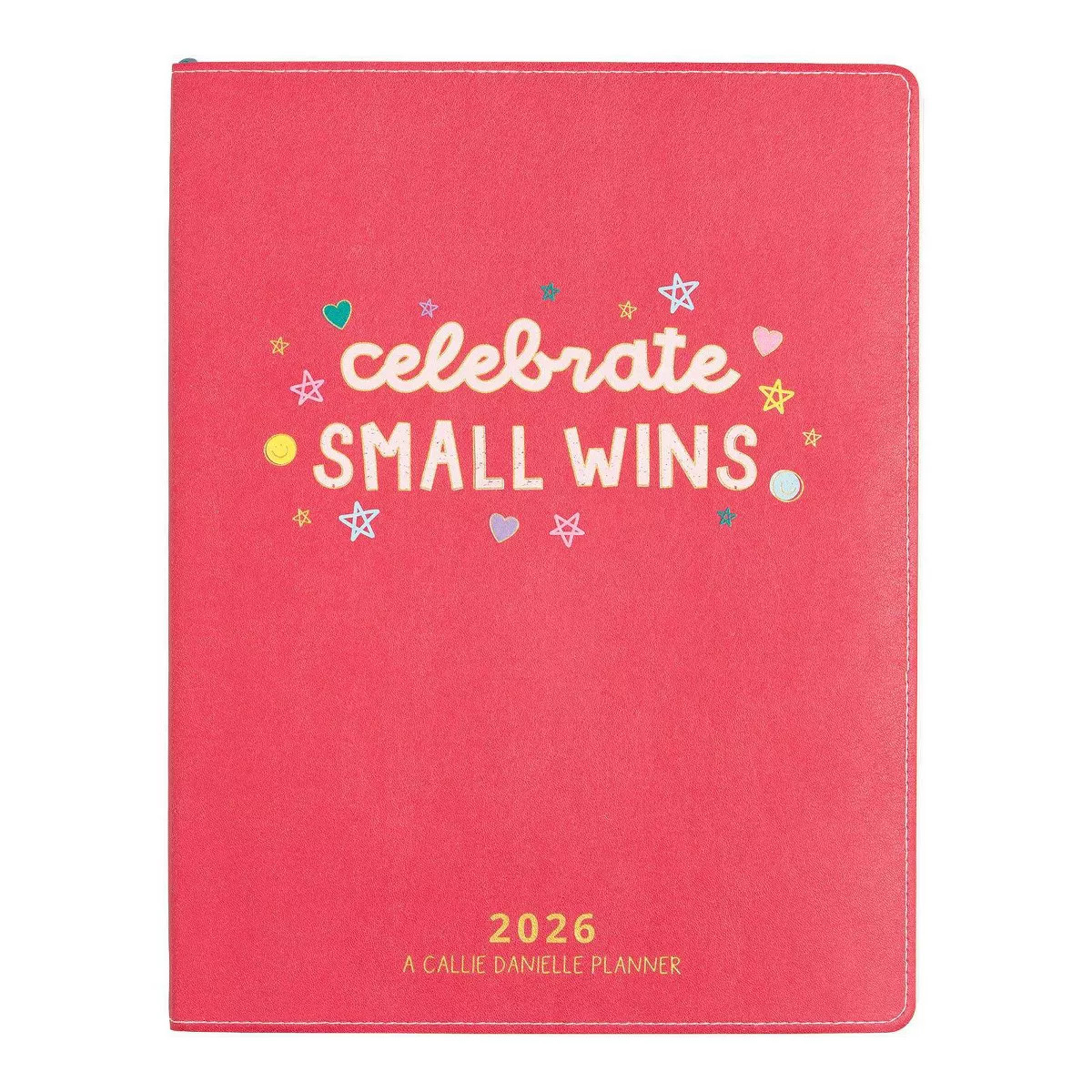 Callie Danielle 8.5"x11" Vegan Leather 2026 Annual Planner Celebrate Small Wins | Target