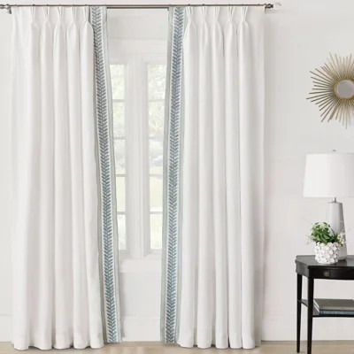 Amberlynn Solid Room Darkening Pinch Pleat Single Curtain Panel | Wayfair North America