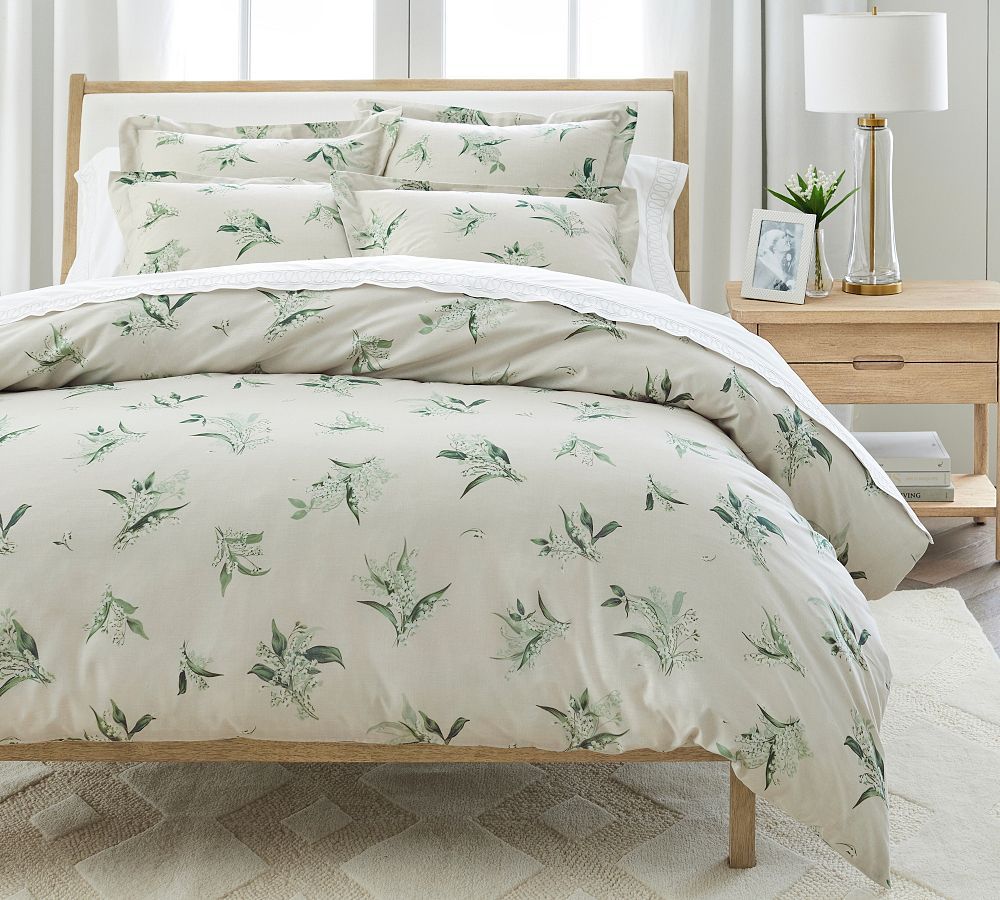 Monique Lhuillier Lily of the Valley Cotton Duvet Cover | Pottery Barn (US)