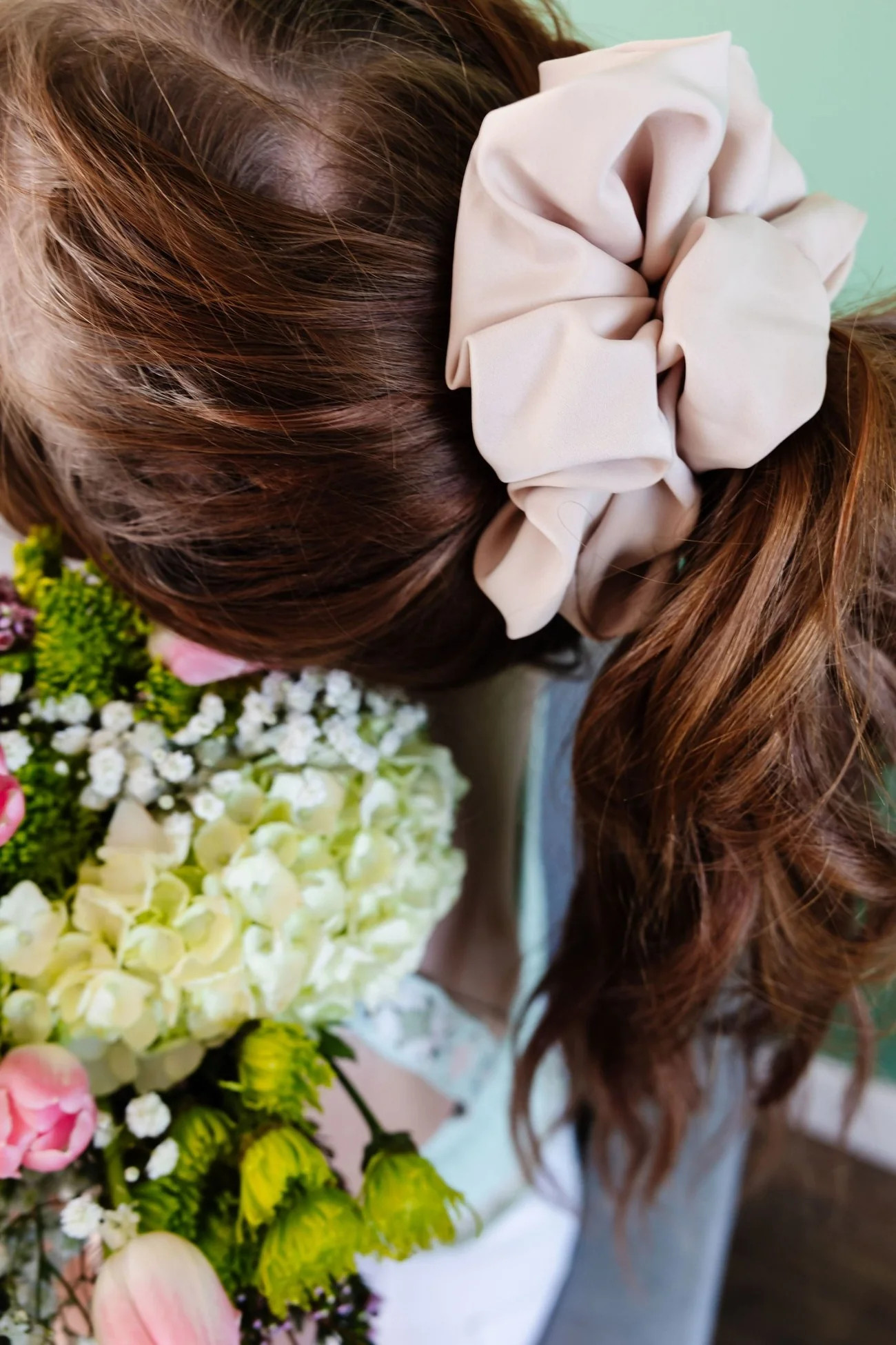 Oat Milk Jumbo Scrunchie | Shop Andi