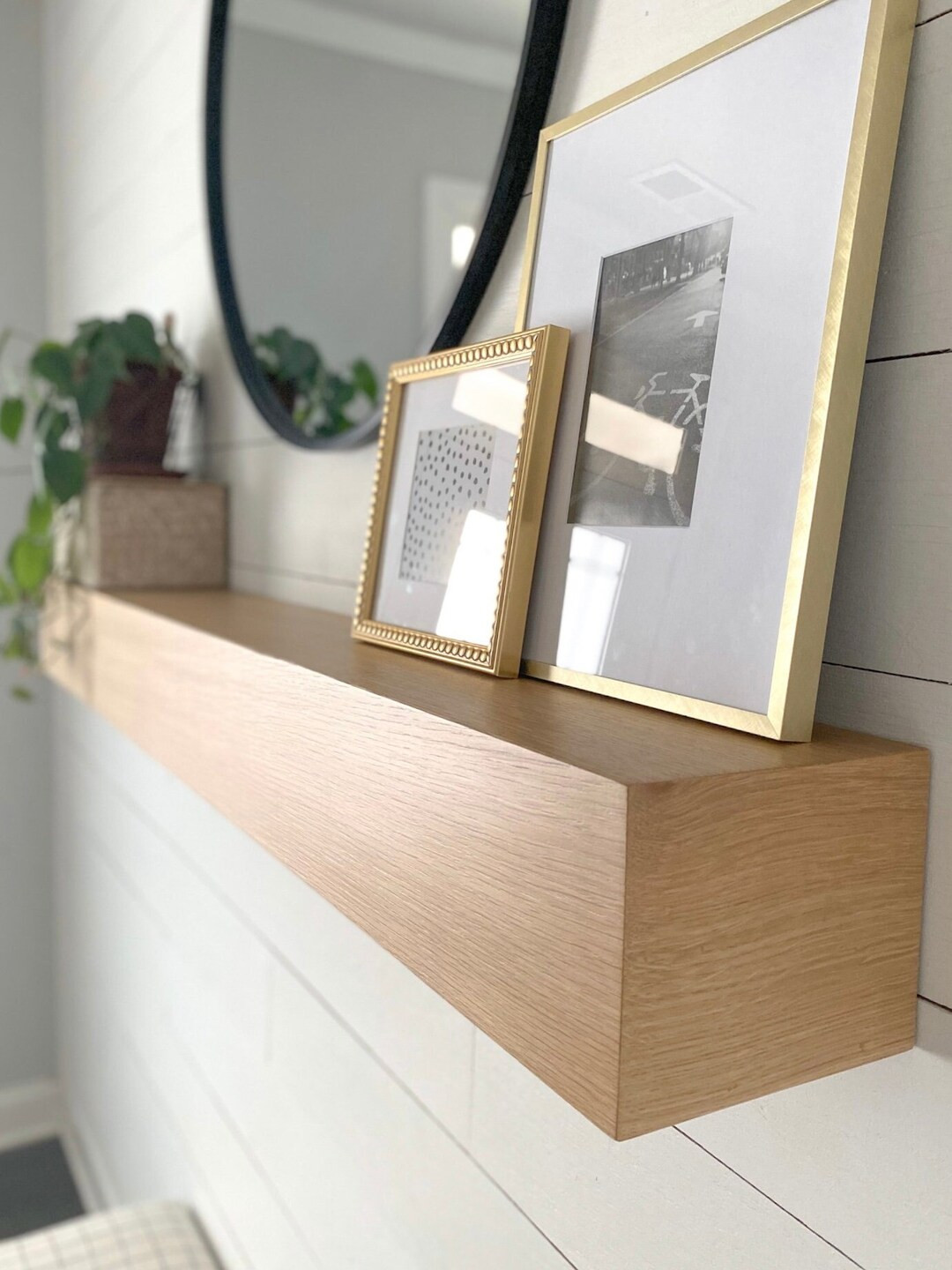 Custom White Oak Mantel Clean, Consistent Grain & Color Built to Your Dimensions Easy Install - E... | Etsy (US)