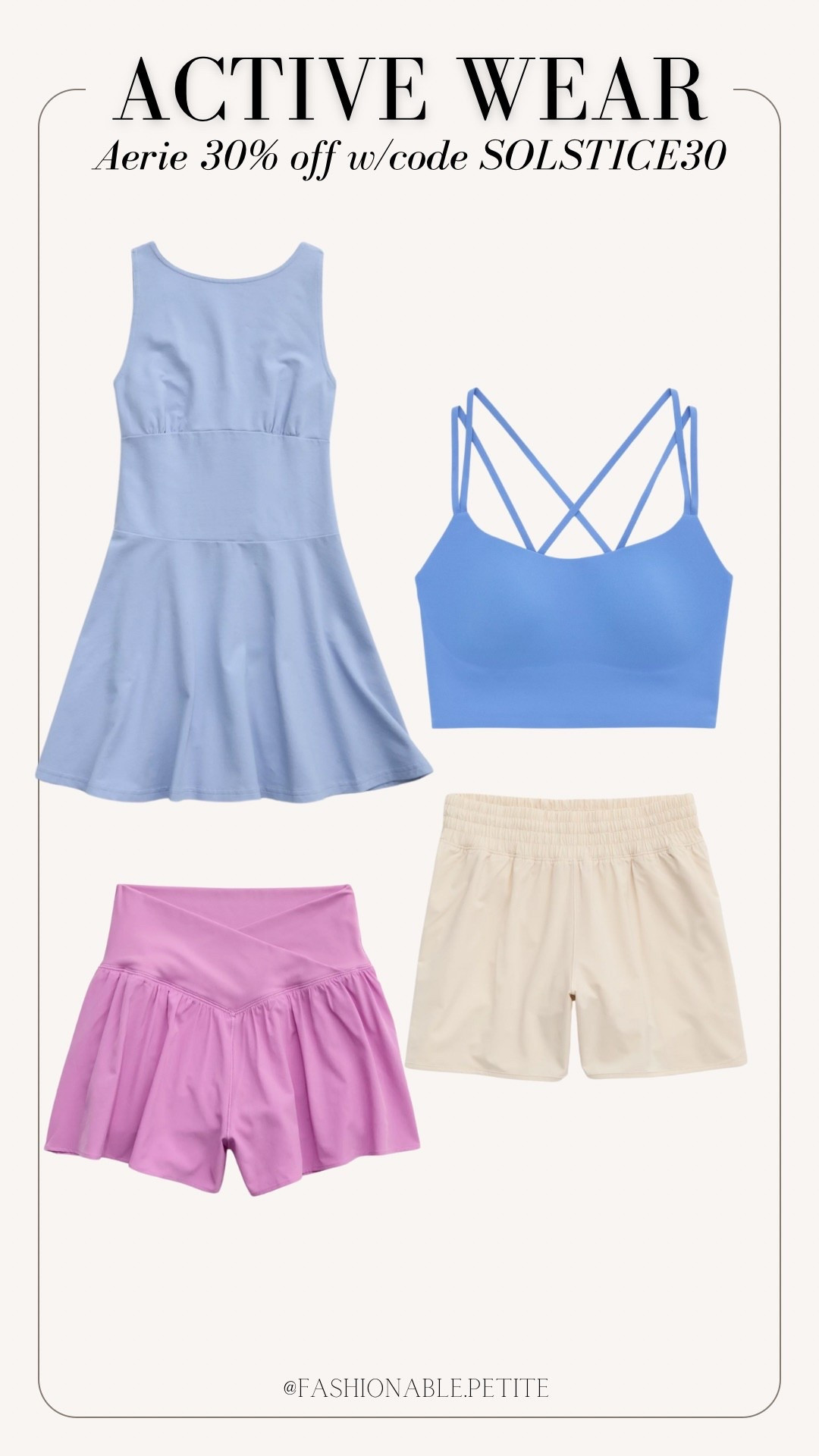 Workout wear styles from Aerie! I love the strappy sports bra and bright colors for summer!

Active wear, running shorts, sports bra, tennis dress, active dress 

#LTKFindsUnder100 #LTKActive #LTKSaleAlert