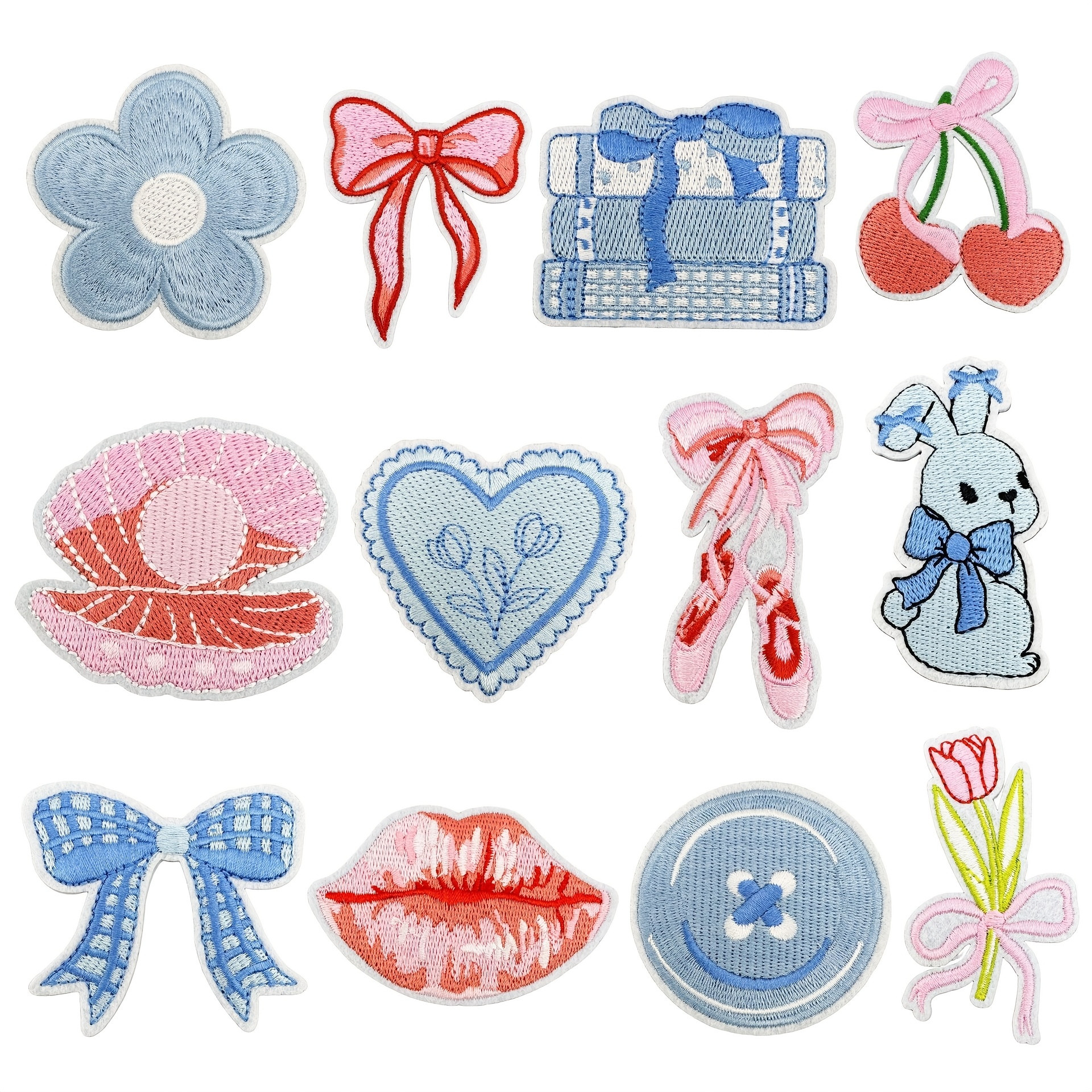 mixed color cartoon embroidered iron sew patches woven - Temu | Temu Affiliate Program