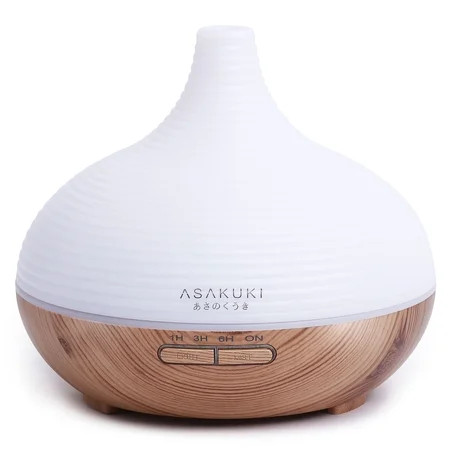 ASAKUKI 300ML Premium, Essential Oil Diffuser, Quiet 5-In-1 Humidifier, Natural Home Fragrance Diffu | Walmart (US)
