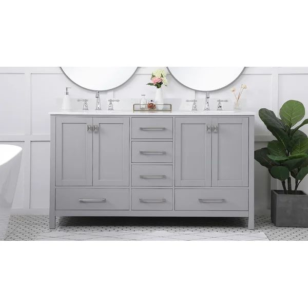 Faria 60" Double Bathroom Vanity Set | Wayfair North America