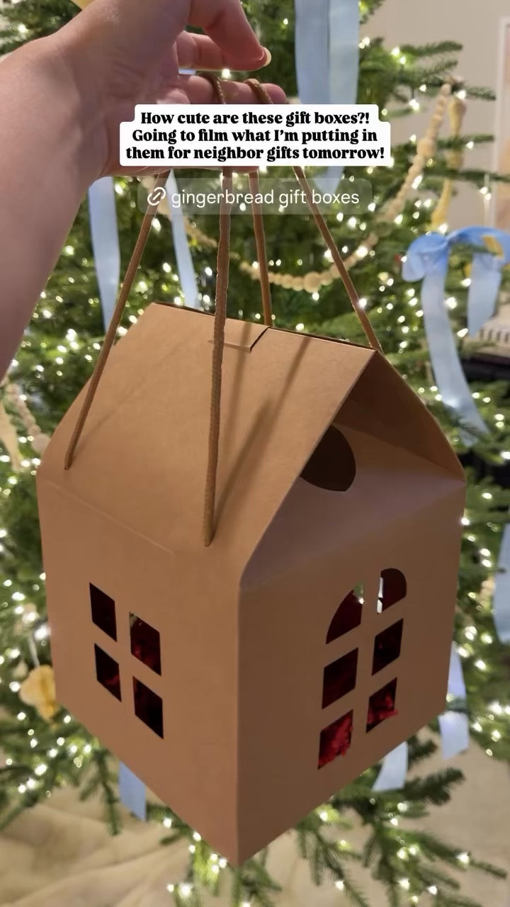 Gingerbread gift boxes!
How cute are these gift boxes?!
Going to film what I'm putting in them for neighbor gifts tomorrow!


#LTKHoliday #LTKGiftGuide #LTKHome
