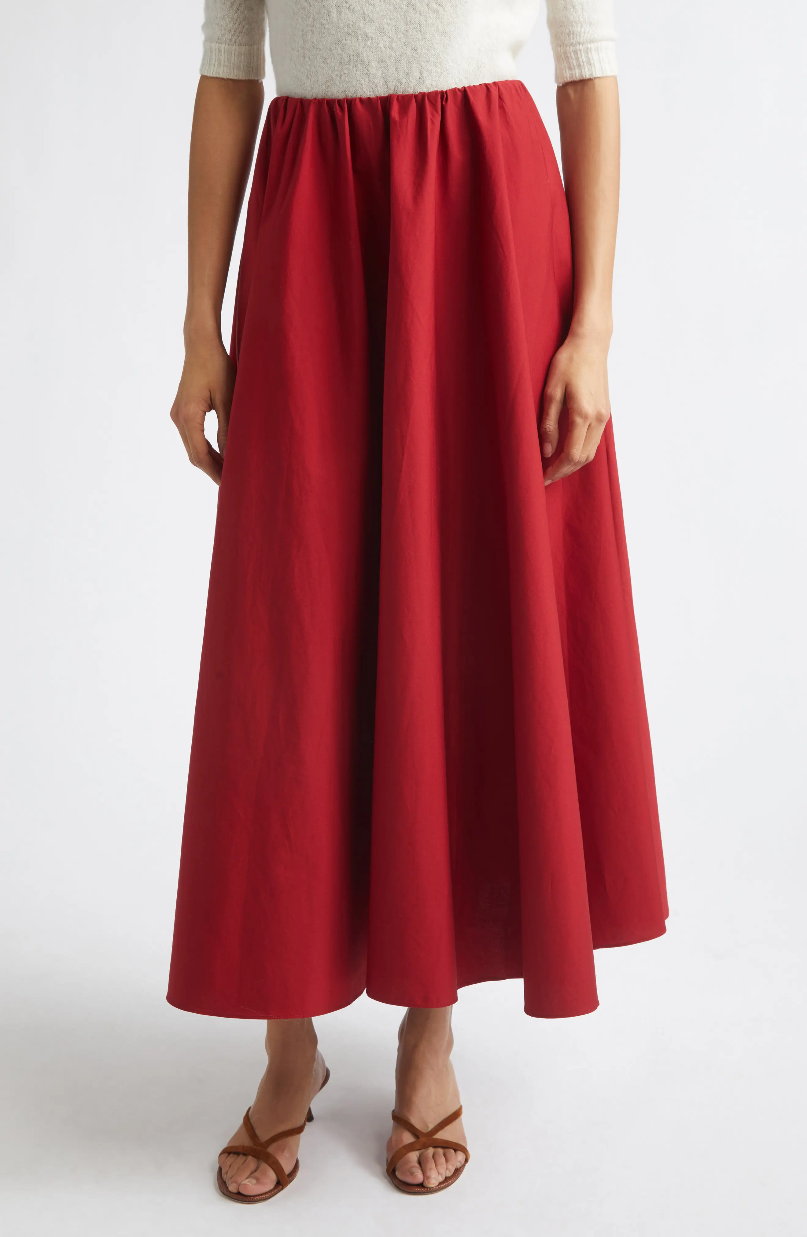 STAUD Milano Stretch Cotton Skirt (Women) | Nordstrom | Nordstrom
