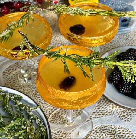 Edible glitter is the cocktail garnish you never knew you ALWAYS needed! This adds such a gorgeous touch to entertaining at home. 

#LTKhome #LTKHoliday #LTKSeasonal