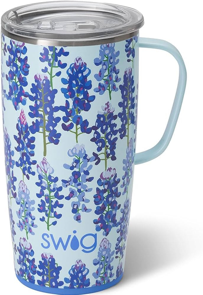 Swig Life 22oz Travel Mug, Insulated Tumbler with Handle and Lid, Travel Coffee Mug, Cup Holder F... | Amazon (US)