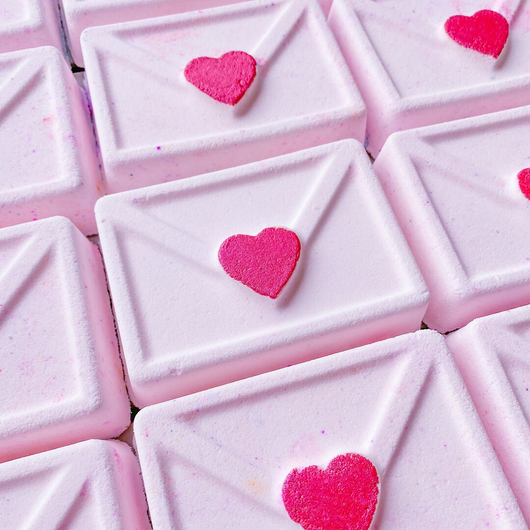 Love Letter Bath Bomb Valentines Bath Bomb Valentines Gift Relaxing Valentines Gift Heart Bath Bo... | Etsy (US)