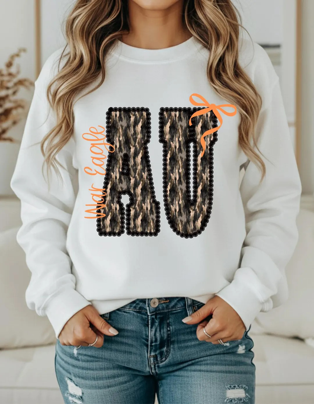 Auburn War Eagle Camouflage With Bow Shirt - Etsy | Etsy (Global)