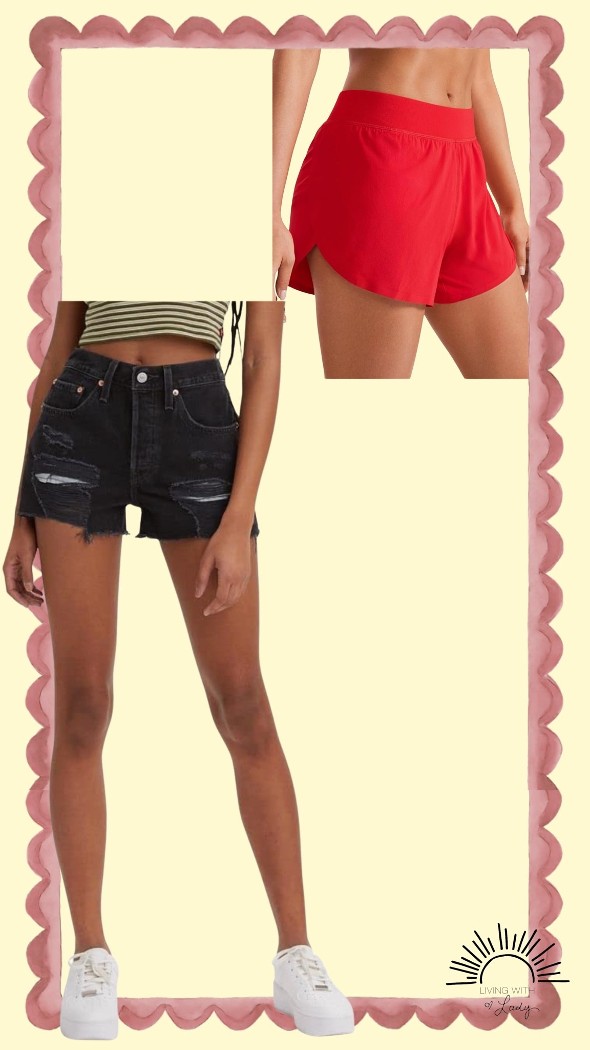 Red Athletic Shorts - Small
Black Levi's - Size 26