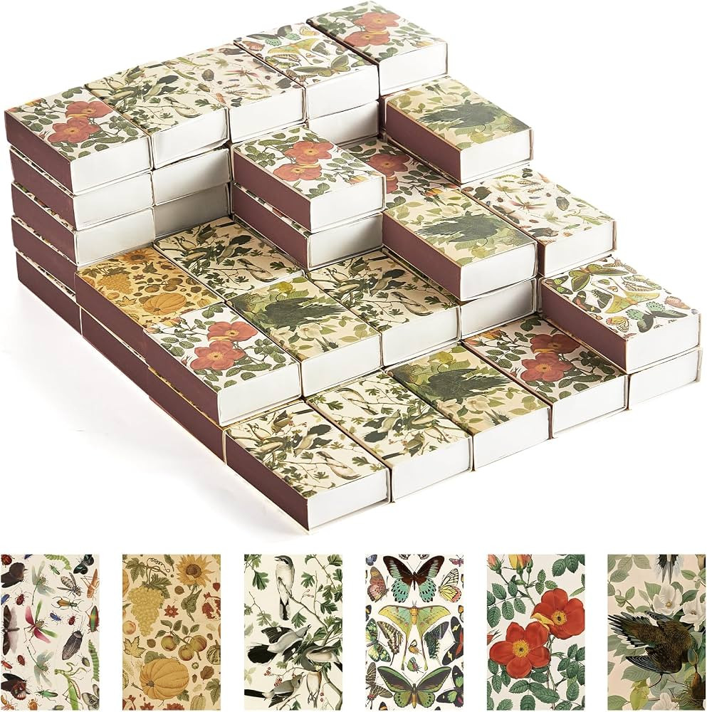 60PCS Blank Matches Containers 2.24 x 1.42 x 0.59 inches Vintage Storage Match Boxes DIY Match Ho... | Amazon (US)