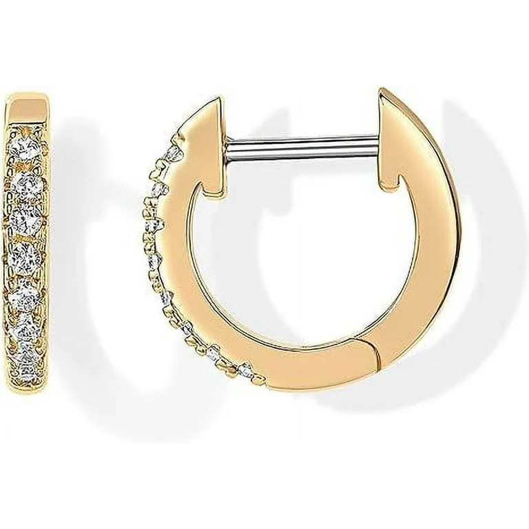 PAVOI Womens 14K Yellow Gold-Plated-Base Cubic Zirconia Cuff Earring | Walmart (US)