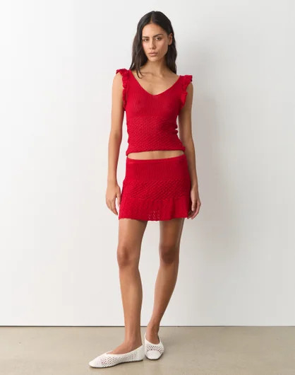 Low Rise Crochet Mini Skirt | Glassons (Australia)