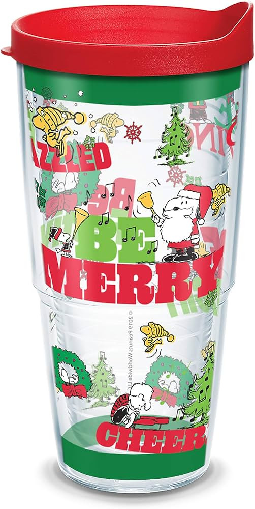 Tervis Peanuts - Christmas Holiday Be Merry Made in USA Double Walled Insulated Tumbler Travel Cu... | Amazon (US)