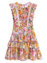 'Hannah' Ruffled Sleeveless Floral Tied Dress | Goodnight Macaroon
