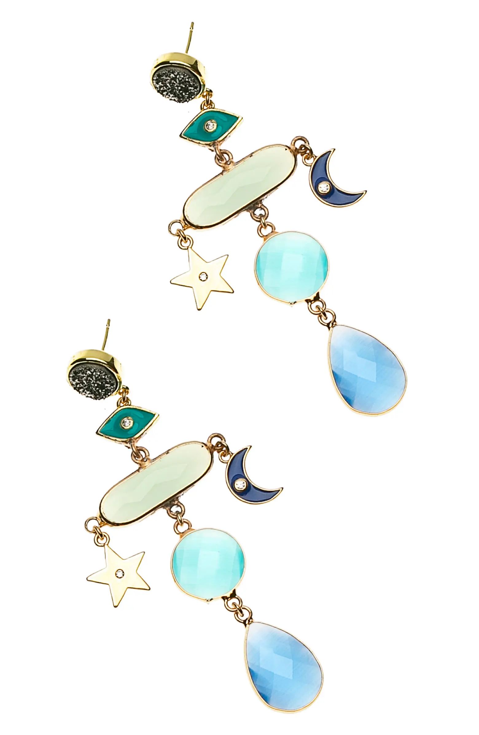 Nakamol Chicago Star & Moon Drop Earrings | Nordstrom | Nordstrom