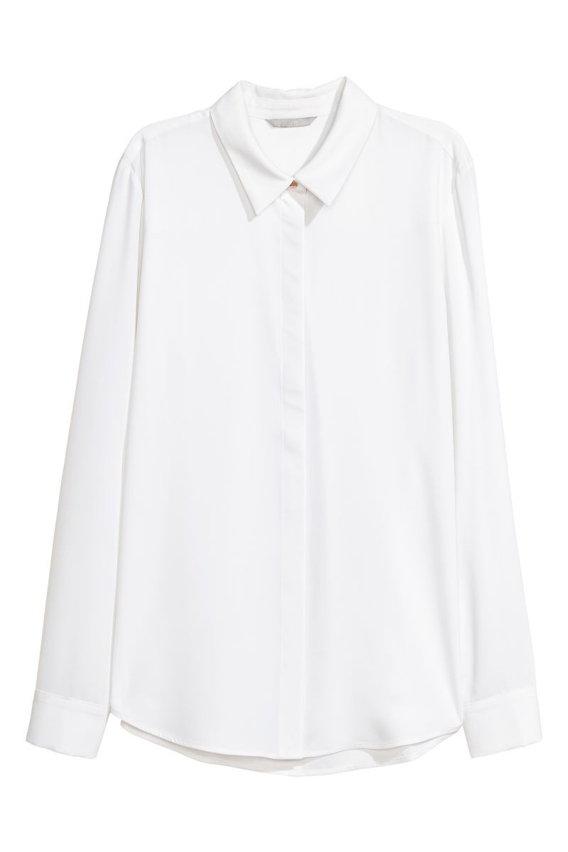 H&M Long-sleeved Blouse $24.99 | H&M (US)