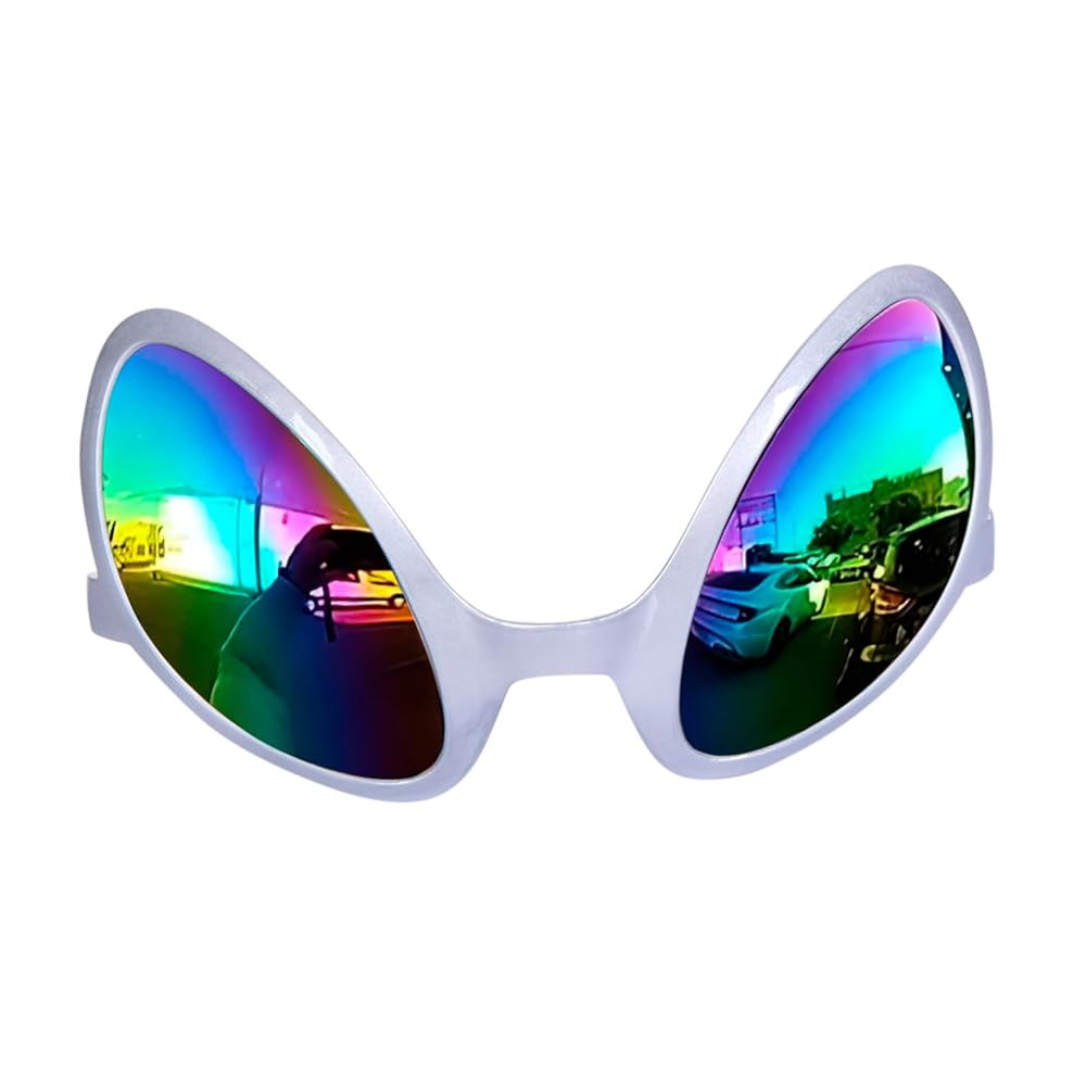 Novelty Alien Glasses for Halloween Party Accessories, Silver Alien Costume Accessories Eyeglasse... | Amazon (US)